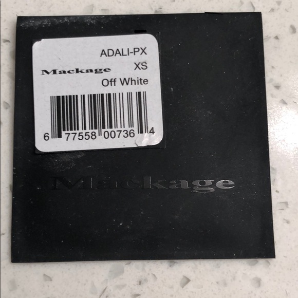 SOLD Mackage Adali-X Down White Coat Silver Fox - Picture 15 of 15